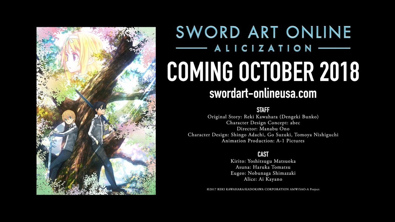 فيديو أنمي Sword Art Online: Alicization