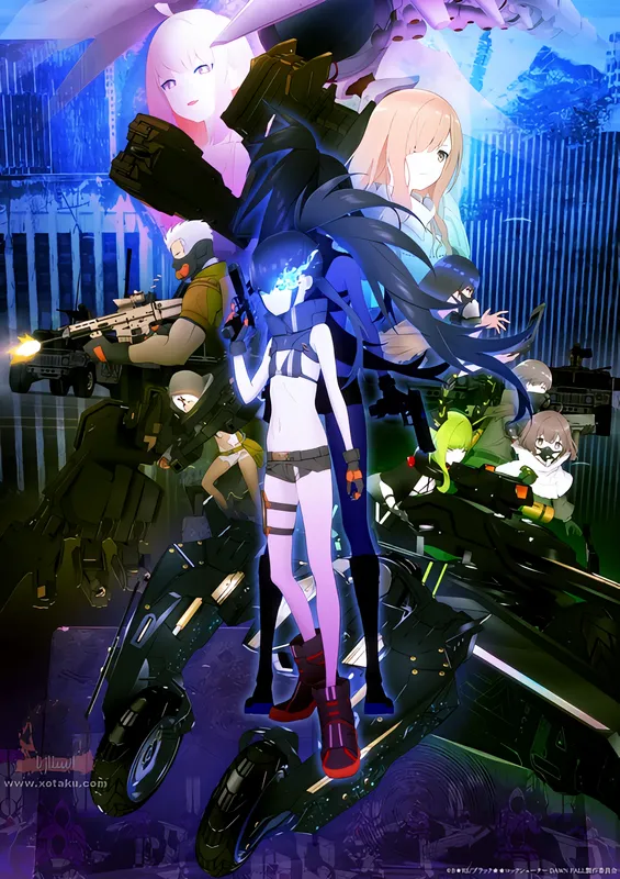 Black★★Rock Shooter: Dawn Fall — الغلاف الرسمي