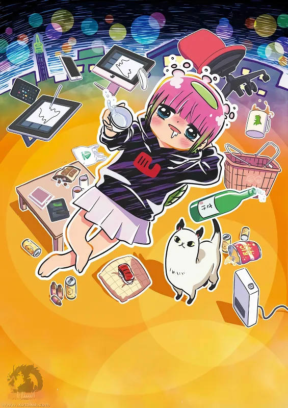 Atasha Kawashiri Kodama da yo: Dangerous Lifehacker no Tadareta Seikatsu — الغلاف الرسمي