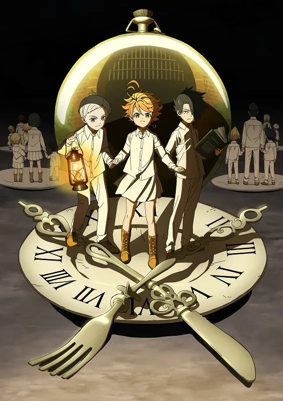 Yakusoku no Neverland — الغلاف الرسمي Yakusoku no Neverland — الغلاف الرسمي