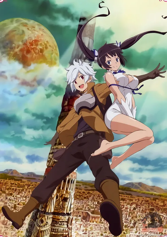 Dungeon ni Deai wo Motomeru no wa Machigatteiru Darou ka official cover