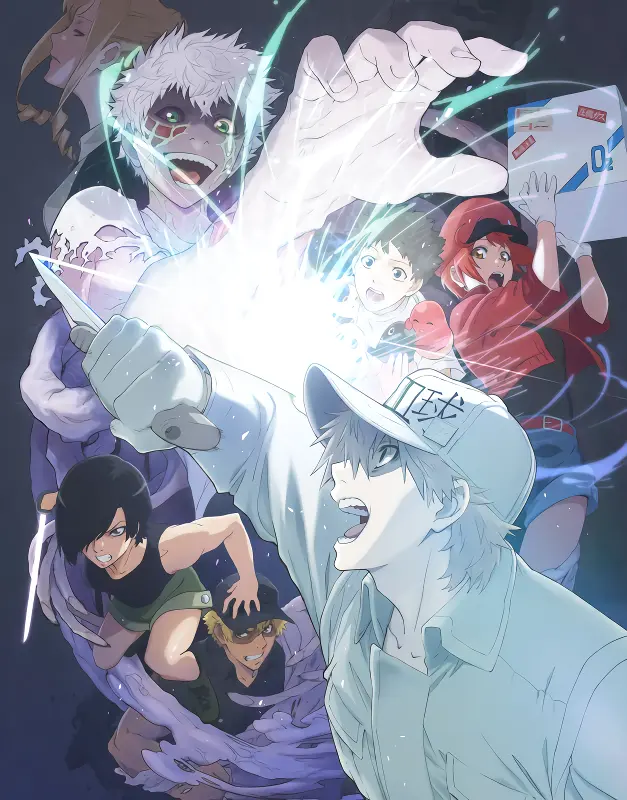 Hataraku Saibou!! Saikyou no Teki, Futatabi. Karada no Naka wa "Chou" Oosawagi! — الغلاف الرسمي