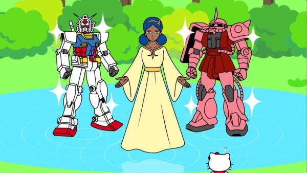 Chogokin Gundam★Hello Kitty official cover