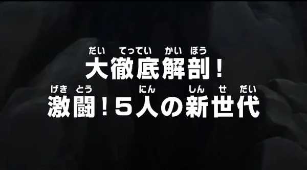 One Piece: Dai Tettei Kaibou! Gekitou! 5-nin no Shin Sedai — الغلاف الرسمي